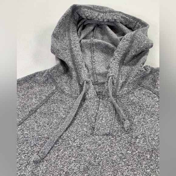 American Eagle 🦅 Unisex Warm Pullover Grey and Charcoal Hoodie Size M - Picture 4 of 10